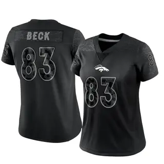 Denver Broncos Women's Andrew Beck Limited Reflective Jersey - Black