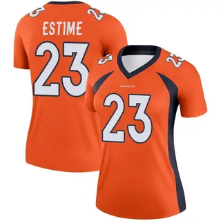Denver Broncos Women's Audric Estime Legend Jersey - Orange