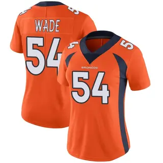 Denver Broncos Women's Barrington Wade Limited Team Color Vapor Untouchable Jersey - Orange