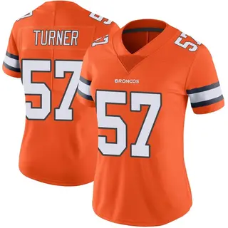 Denver Broncos Women's Billy Turner Limited Color Rush Vapor Untouchable Jersey - Orange