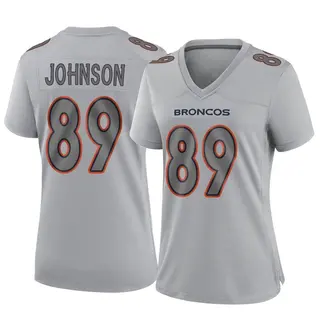 Denver Broncos Women's Brandon Johnson Game Atmosphere Fashion Jersey - Gray