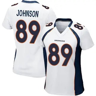 Denver Broncos Women's Brandon Johnson Game Jersey - White