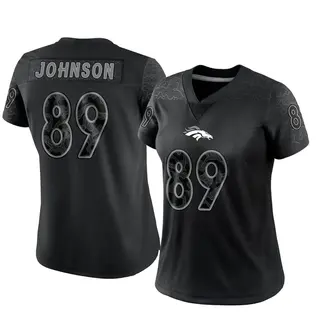 Denver Broncos Women's Brandon Johnson Limited Reflective Jersey - Black