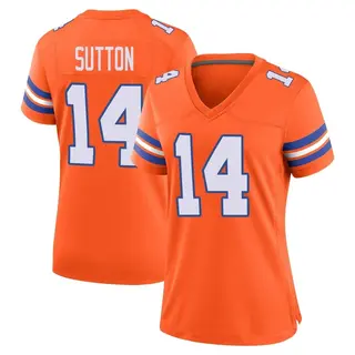 Denver Broncos Women's Courtland Sutton Game Alternate Mile High Collection 1977 Throwback Jersey - Orange