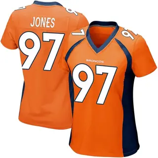Denver Broncos Women's D.J. Jones Game Team Color Jersey - Orange