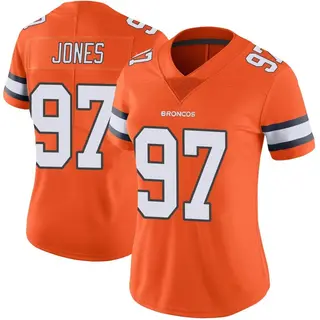 Denver Broncos Women's D.J. Jones Limited Color Rush Vapor Untouchable Jersey - Orange