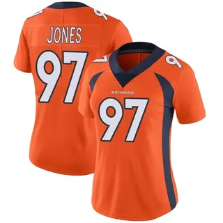 Denver Broncos Women's D.J. Jones Limited Team Color Vapor Untouchable Jersey - Orange