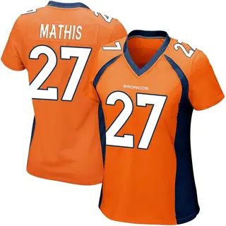 Denver Broncos Women's Damarri Mathis Game Team Color Jersey - Orange