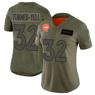 Denver Broncos Women's Delarrin Turner-Yell Limited 2019 Salute to Service Jersey - Camo