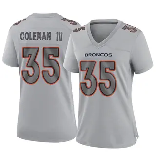 Denver Broncos Women's Douglas Coleman III Game Atmosphere Fashion Jersey - Gray