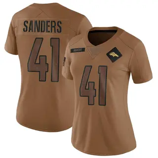 Denver Broncos Women's Drew Sanders Limited 2023 Salute To Service Jersey - Brown