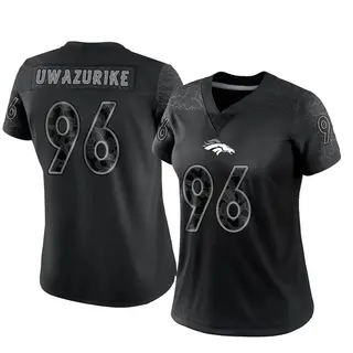Denver Broncos Women's Eyioma Uwazurike Limited Reflective Jersey - Black