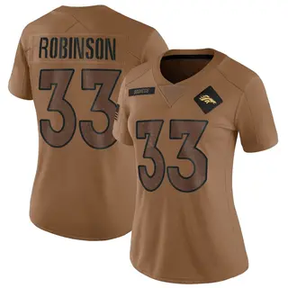 Denver Broncos Women's Jaden Robinson Limited 2023 Salute To Service Jersey - Brown
