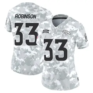 Denver Broncos Women's Jaden Robinson Limited 2024 Salute to Service Jersey - Arctic Camo