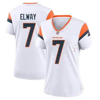 Denver Broncos Women's John Elway Game 2nd Jersey - White