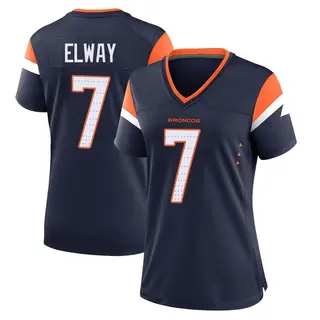 Denver Broncos Women's John Elway Game Alternate Jersey - Navy
