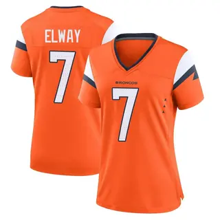 Denver Broncos Women's John Elway Game Jersey - Orange