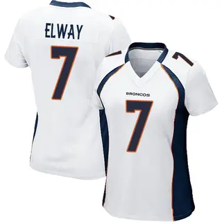 Denver Broncos Women's John Elway Game Jersey - White