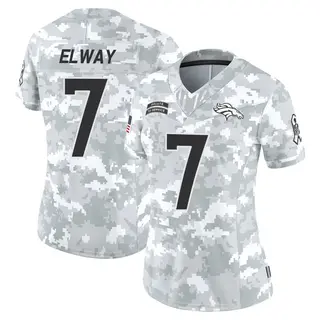 Denver Broncos Women's John Elway Limited 2024 Salute to Service Jersey - Arctic Camo