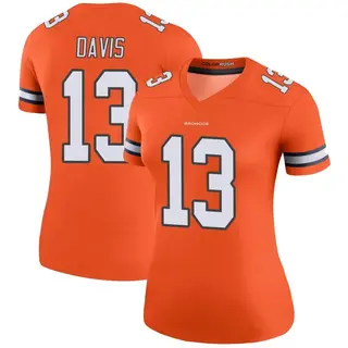Denver Broncos Women's Kaden Davis Legend Color Rush Jersey - Orange