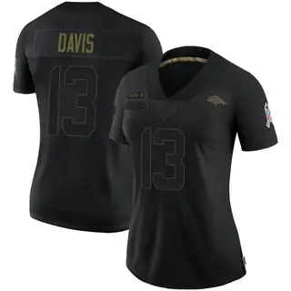 Denver Broncos Women's Kaden Davis Limited 2020 Salute To Service Jersey - Black