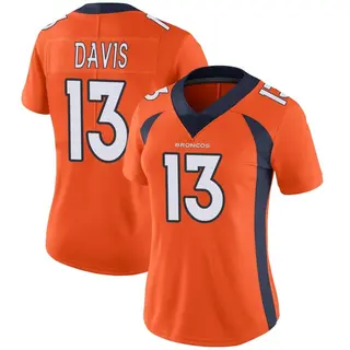 Denver Broncos Women's Kaden Davis Limited Team Color Vapor Untouchable Jersey - Orange
