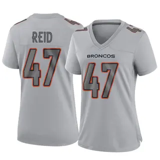 Denver Broncos Women's Karene Reid Game Atmosphere Fashion Jersey - Gray