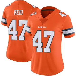 Denver Broncos Women's Karene Reid Limited Color Rush Vapor Untouchable Jersey - Orange