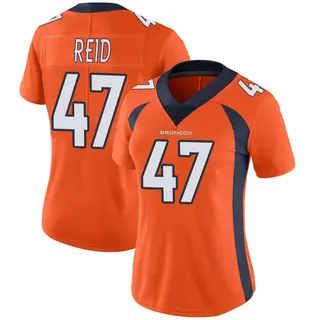 Denver Broncos Women's Karene Reid Limited Team Color Vapor Untouchable Jersey - Orange