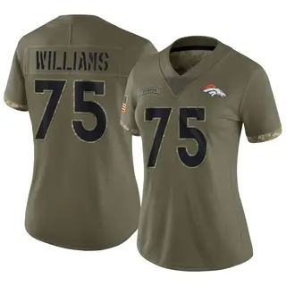 Denver Broncos Women's Kristian Williams Limited 2022 Salute To Service Jersey - Olive