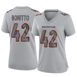Denver Broncos Women's Nik Bonitto Game Atmosphere Fashion Jersey - Gray