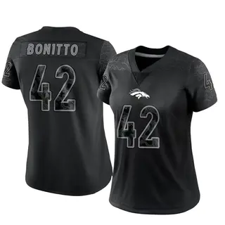 Denver Broncos Women's Nik Bonitto Limited Reflective Jersey - Black