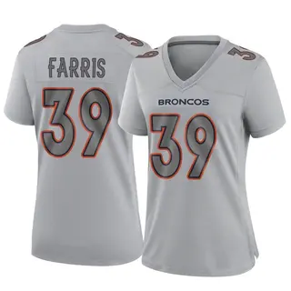 Denver Broncos Women's Rojesterman Farris Game Atmosphere Fashion Jersey - Gray