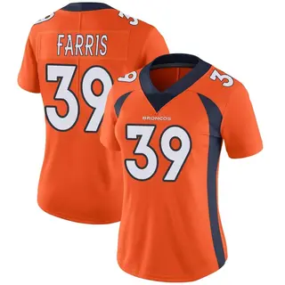 Denver Broncos Women's Rojesterman Farris Limited Team Color Vapor Untouchable Jersey - Orange