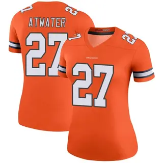 Denver Broncos Women's Steve Atwater Legend Color Rush Jersey - Orange