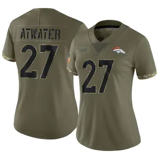 Denver Broncos Women's Steve Atwater Limited 2022 Salute To Service Jersey - Olive