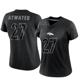 Denver Broncos Women's Steve Atwater Limited Reflective Jersey - Black