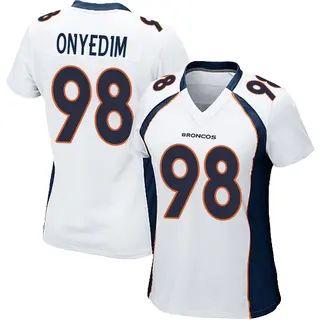 Denver Broncos Women's Tyler Onyedim Game Jersey - White