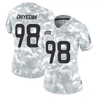 Denver Broncos Women's Tyler Onyedim Limited 2024 Salute to Service Jersey - Arctic Camo