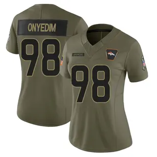 Denver Broncos Women's Tyler Onyedim Limited 2025 Salute to Service Jersey - Olive