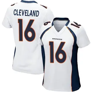 Denver Broncos Women's Tyrie Cleveland Game Jersey - White