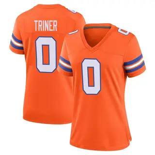 Denver Broncos Women's Zach Triner Game Alternate Mile High Collection 1977 Throwback Jersey - Orange
