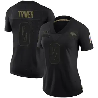 Denver Broncos Women's Zach Triner Limited 2020 Salute To Service Jersey - Black