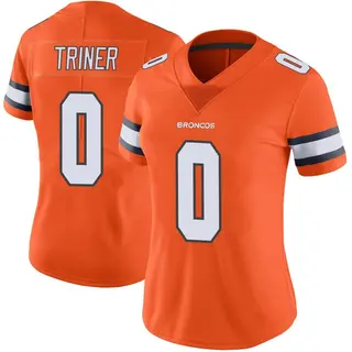 Denver Broncos Women's Zach Triner Limited Color Rush Vapor Untouchable Jersey - Orange