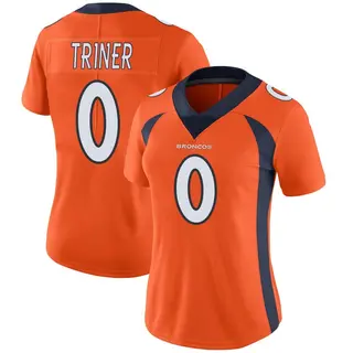 Denver Broncos Women's Zach Triner Limited Team Color Vapor Untouchable Jersey - Orange