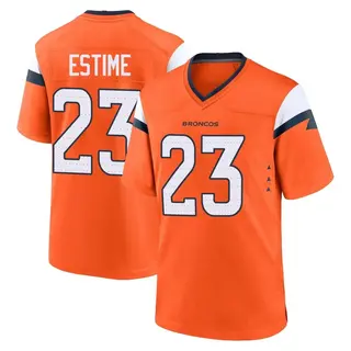 Denver Broncos Youth Audric Estime Game Jersey - Orange