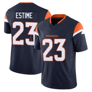 Denver Broncos Youth Audric Estime Limited Alternate Vapor F.U.S.E. Jersey - Navy