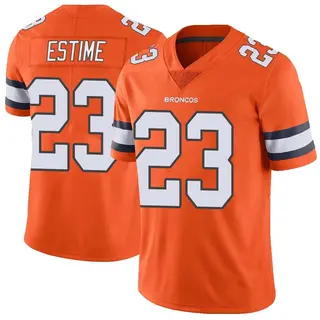 Denver Broncos Youth Audric Estime Limited Color Rush Vapor Untouchable Jersey - Orange