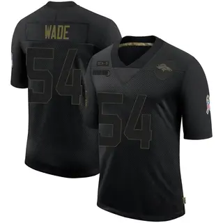 Denver Broncos Youth Barrington Wade Limited 2020 Salute To Service Jersey - Black