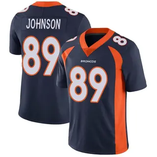 Denver Broncos Youth Brandon Johnson Limited Vapor Untouchable Jersey - Navy